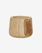 Decorative Wooden Flower Vase for Home Display