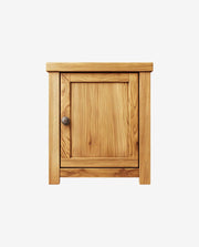 Solid Wood Bedside Table with Two Storage Drawers