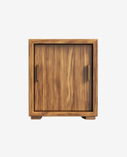 Solid Wood Bedside Table with Two Storage Drawers