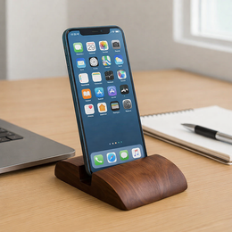 Handmade Walnut Smart Phone Holder