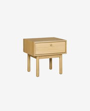 Solid Wood Bedside Cabinet with Two Storage Drawers